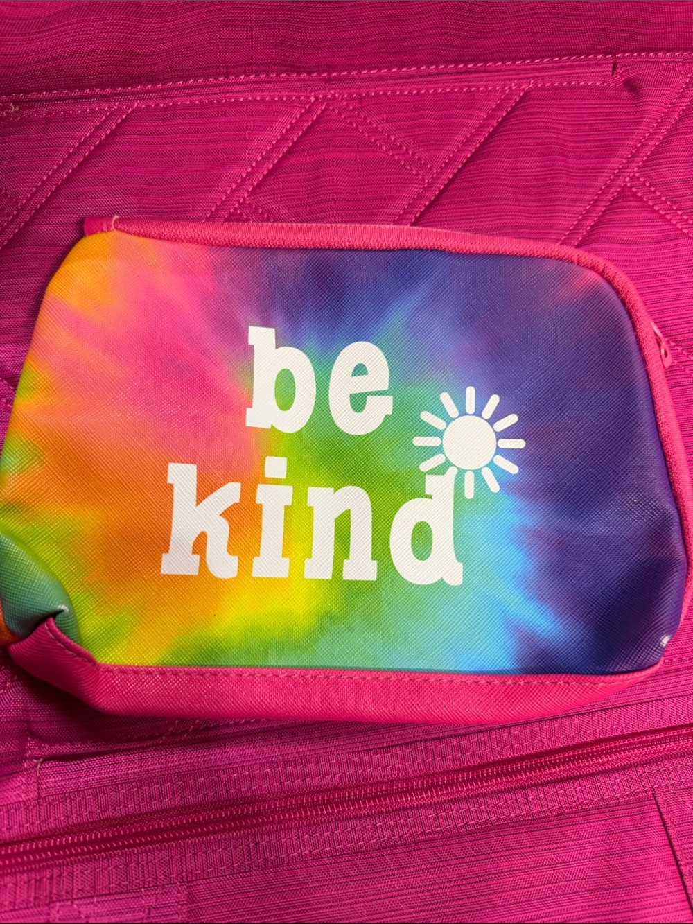 Be Kind bag, rainbow